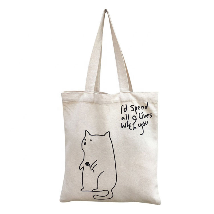 Grey Grocery Canvas Tote Bags