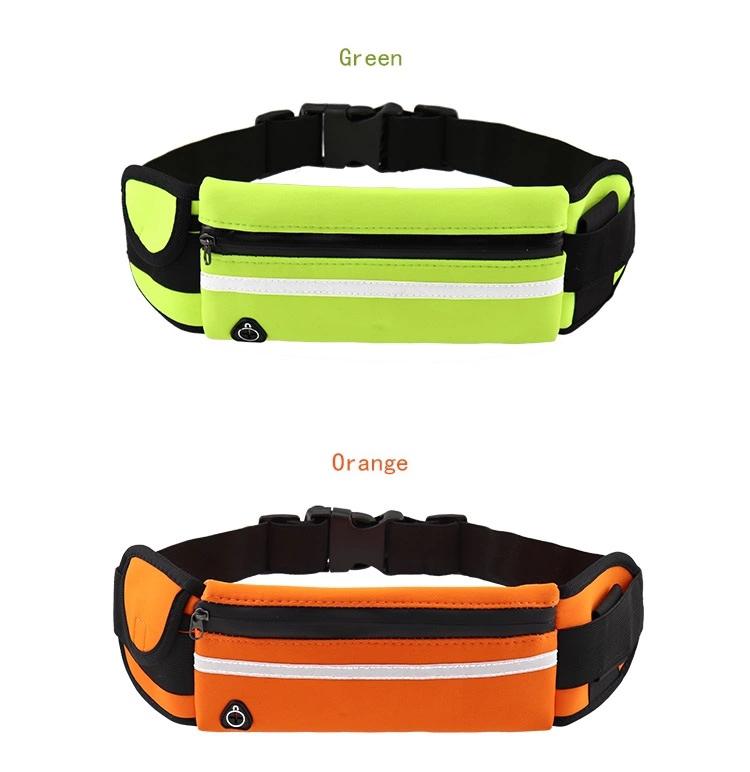 Outdoor neoprene elastic waist bag with bottle cage