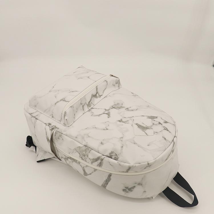 Luxury Faux PU Leather Backpack For Lady,Marble Backpack with Marble,Custom fashion genuine leather backpack bag women with logo