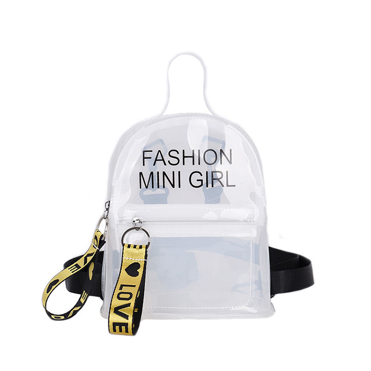 Cute Girl Clear Backpack