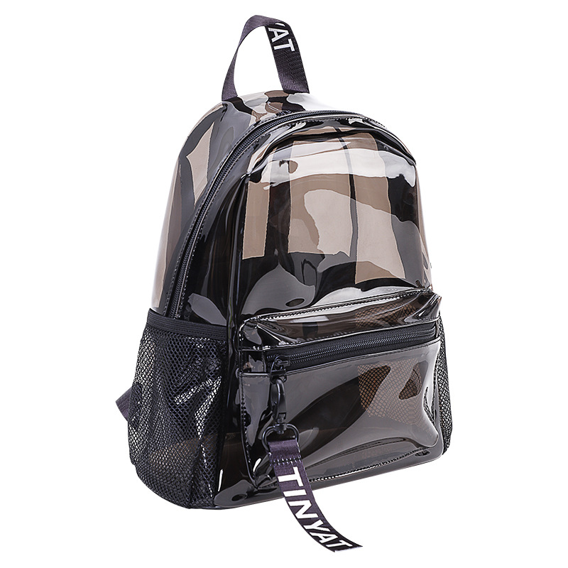 Black Clear Backpack
