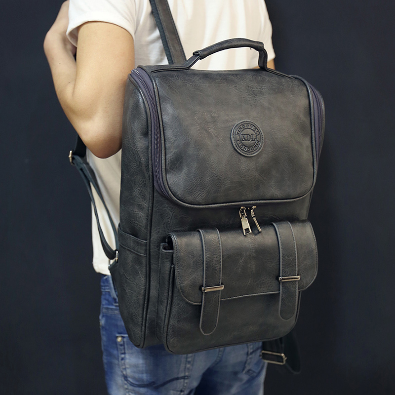 Unisex Leather Backpack