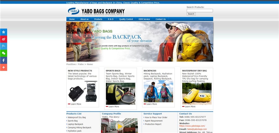 yabo bags company