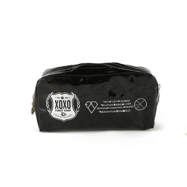 personalized leather cosmetic bag