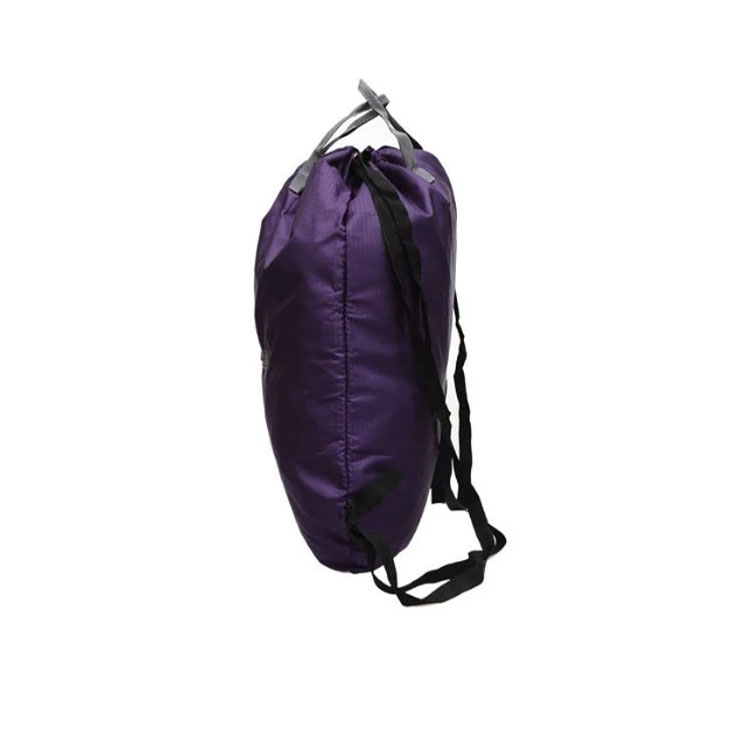 Waterproof Nylon Sports Travel Foldable Drawstring Backpack