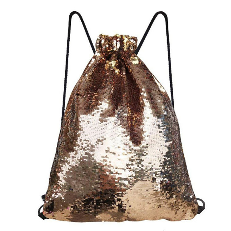 drawstring bag with shoe compartment