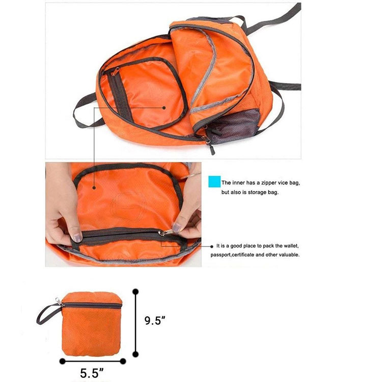  Nylon Travel Foldable Backpack